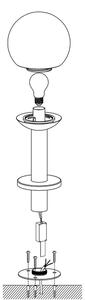 Eglo 97248 - Lampada da esterno dimmerabile a LED NISIA-C 1xE27/9W/230V 525 mm IP44