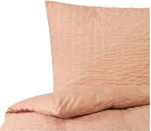 Copripiumino reversibile in cotone color terracotta Esme