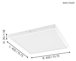 Eglo 97268 - Plafoniera LED FUEVA 1 LED/25W/230V bianca quadrata 4000K