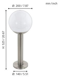 Eglo 97248 - Lampada da esterno dimmerabile a LED NISIA-C 1xE27/9W/230V 525 mm IP44