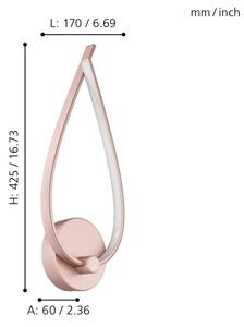 Eglo 97363 - Applique a LED PALOZZA LED/11W/230V