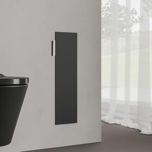 Modulo WC a incasso Kronenbach, design a cubo, 60 cm, con frontale in vetro, apertura a destra