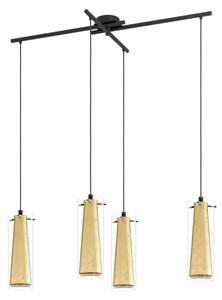 Eglo 97653 - Lampadario a sospensione con filo PINTO GOLD 4xE27/60W/230V
