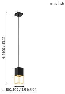 Eglo 97733 - Lampada a sospensione LED su cavo MONTEBALDO 1xGU10/5W/230V