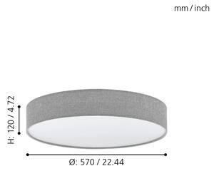 Eglo 97779 - Plafoniera LED dimmerabile ROMAO LED/40W/230V