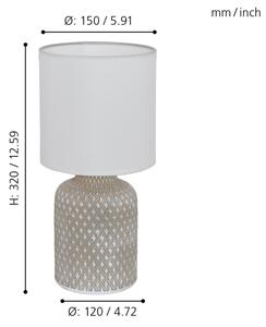 Eglo 97774 - Lampada da tavolo BELLARIVA 1xE14/40W/230V