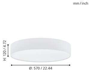 Eglo 97777 - Plafoniera LED dimmerabile ROMAO 1 LED/40W/230V