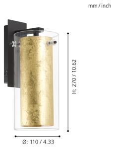 Eglo 97839 - Applique PINTO GOLD 1xE27/40W/230V