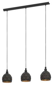 Eglo 97846 - Lampadario a sospensione con filo ROCCAFORTE 3xE14/40W/230V