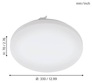 Eglo 97884 - Plafoniera LED da bagno FRANIA LED/17,3W/230V