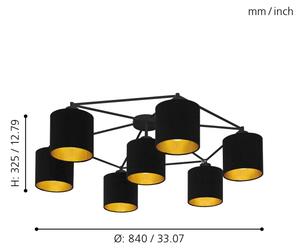 Eglo 97895 - Lampadario fisso STAITI 7xE27/40W/230V