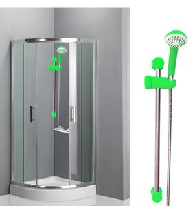 Asta saliscendi doccia regolabile 53 cm con doccino monogetto Verde