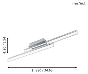 Eglo 97965 - Plafoniera LED PALMITAL 2xLED/10W/230V
