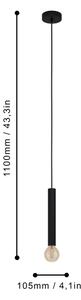 Eglo 98056 - Lampadario a sospensione con filo CORTENOVA 1xE27/60W/230V