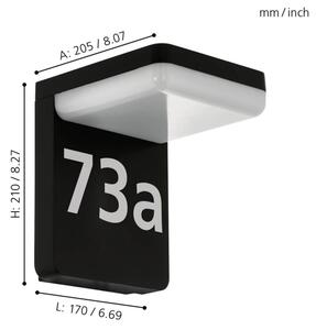 Eglo 98091 - Numero civico a LED AMAROSI LED/11W/230V IP44