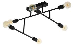 Eglo 98034 - Lampadario fisso BELSIANA 6xE27/40W/230V nero