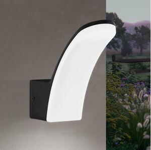Eglo Lampada A Muro Solare Con Sensore Di Movimento – LED Da Esterno IP44, Plastica Bianca E Nera, 800 Lumen, 4000K