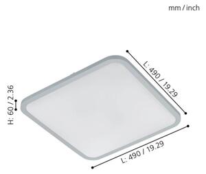 Eglo 98258 - Plafoniera dimmerabile a LED COGOLETO LED/30W/230V + telecomando