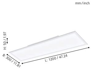 Eglo 98205 - Pannello LED dimmerabile SALOBRENA-A LED/30W/230V + telecomando
