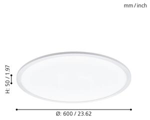 Eglo 98209 - Plafoniera LED dimmerabile SARSINA-A LED/30W/230V +Tc