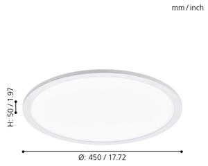 Eglo 98208 - Plafoniera LED dimmerabile SARSINA-A LED/19,5W/230V + Tc
