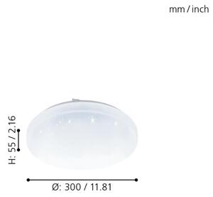 Eglo 98294 - Lampada da bagno LED dimmerabile FRANIA-A LED/12W/230V IP44 + Tc