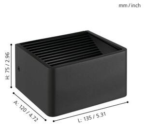 Eglo 98269 - Applique a LED da esterno DONINNI LED/6W/230V IP44