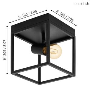 Eglo 98331 - Plafoniera SILENTINA 1xE27/40W/230V