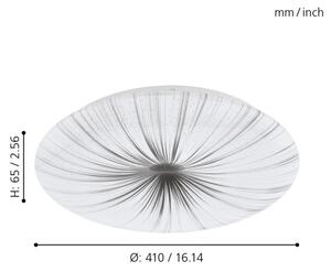 Eglo 98325 - Plafoniera LED NIEVES LED/19,5W/230V