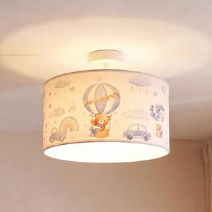 Plafoniera soffitto Kids Print Duolla, Blu, Cameretta, Tessuto / Stoffa / Seta, Plafoniera