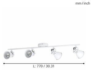 Eglo 98396 - Luce Spot a LED SERAS 4xLED/3,3W/230V