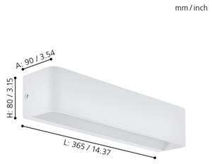 Eglo 98423 - Applique a LED SANIA LED/12W/230V