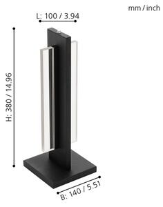 Eglo 98497 - Lampada da tavolo LED dimmerabile SPADAFORA LED/15W/230V