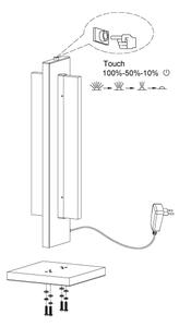 Eglo 98497 - Lampada da tavolo LED dimmerabile SPADAFORA LED/15W/230V