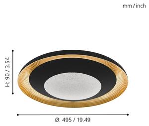 Eglo 98527 - Plafoniera LED dimmerabile CANICOSA LED/24,5W/230V + Tc