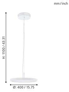 Eglo 33675 - LED RGBW Lampadario dimmerabile a sospensione con filo CERIGNOLA-C LED/21W/230V + +TC