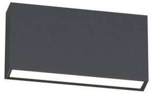 Applique led top light madrid 18 ip65 cct biemissione alluminio vetro - Top Light
