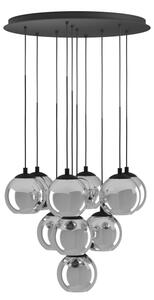 Eglo 98654 - Lampadario a cavo ARISCANI 10xE27/40W/230V nero/cromo lucido