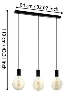 Eglo 98662 - Lampadario a sospensione con filo POZUETA 3xE27/40W/230V