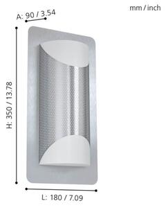 Eglo 98716 - Applique da esterno CISTIERNA 1 2xE27/10W/230V IP44
