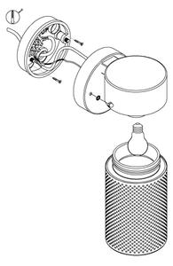 Eglo 98741 - Applique da esterno FANTECOLO 1xE27/28W/230V