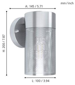 Eglo 98741 - Applique da esterno FANTECOLO 1xE27/28W/230V