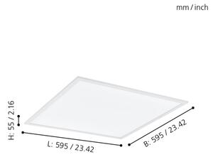 Eglo 98766-LED RGBW Lampada dimmerabile SALOBRENA-B LED/32,5W/230V 60x60 cm +RC