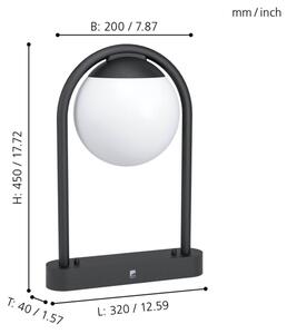 Eglo 98732 - Lampada da esterno VECCHIA 1xE27/28W/230V IP44