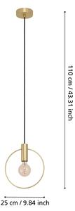 Eglo 98834 - Lampadario a sospensione con filo MANIZALES 1xE27/40W/230V
