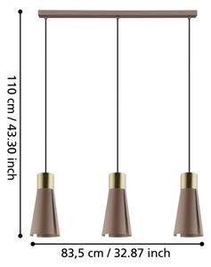 Eglo 98839 - Lampadario LED sospeso su cavo LOSALOMAS 3xGU10/4,5W/230V