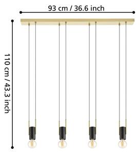 Eglo 98858 - Lampadario su corda BITACHITO 4xE27/40W/230V
