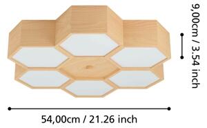Eglo 98863 - Plafoniera MIRLAS 6xE27/9W/230V