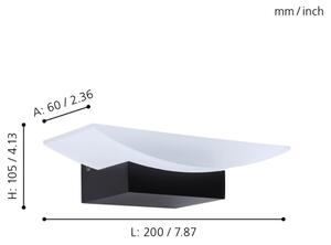Eglo 98888 - Applique LED METRASS LED/5,6W/230V