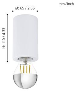 Eglo 99066 - Plafoniera SALUZZO 1xE27/40W/230V